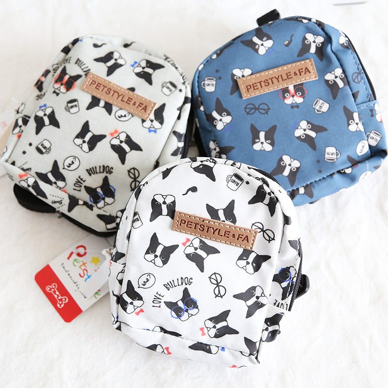 French Bulldog Face Prints Backpack