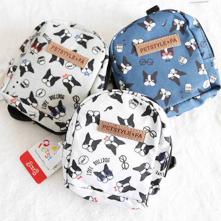 French Bulldog Face Prints Backpack