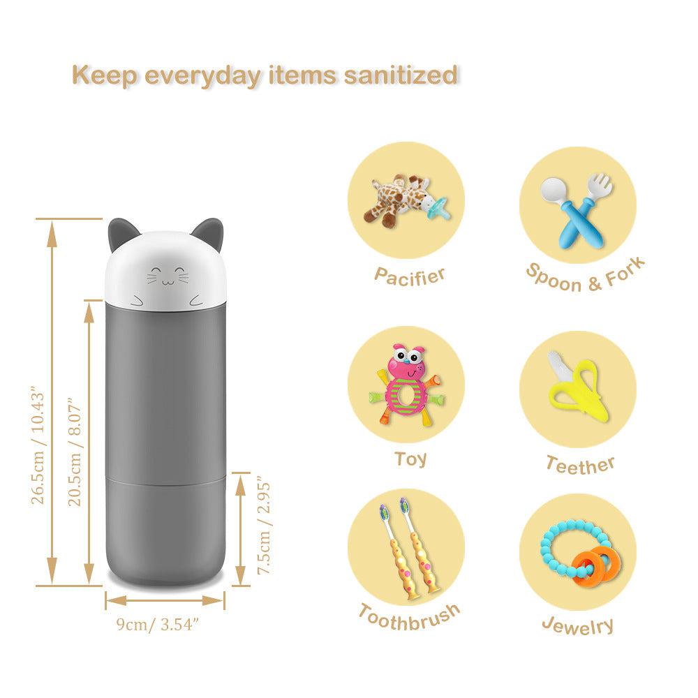 Portable UV Disinfection Box Ozone Feeding Bottle To Kill Bacteria