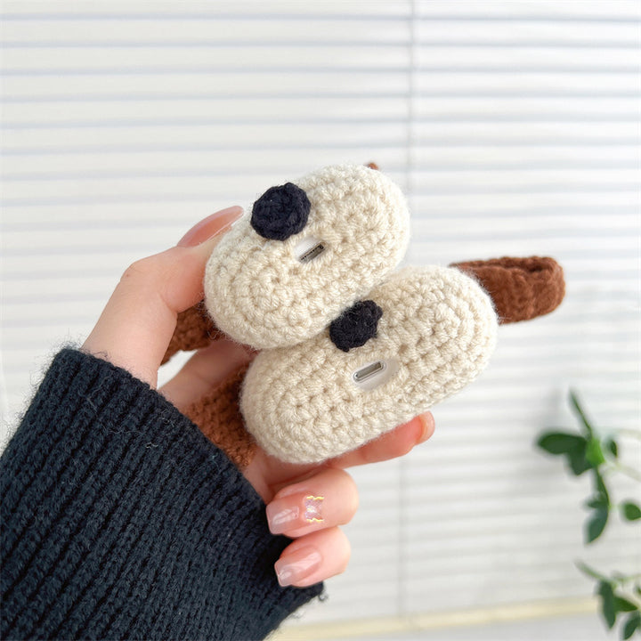 Long Ear Dog Wireless Bluetooth Headset Protective Cover Knitted