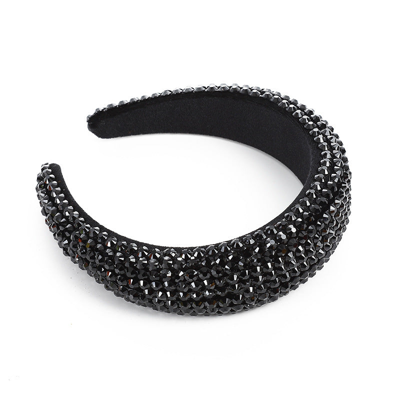 Baroque Sparkling Full RhinestoneWide-edged Headdress