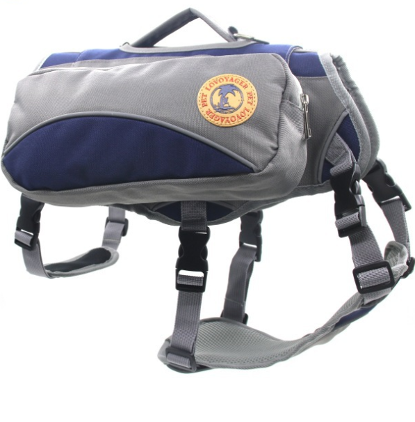 Pet self-packing out portable bag detachable chest back travel bag