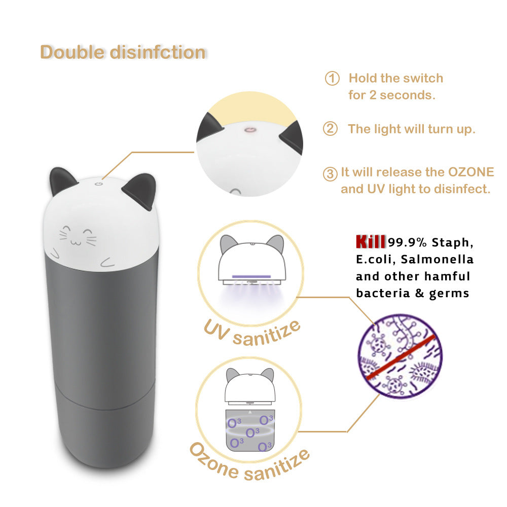 Portable UV Disinfection Box Ozone Feeding Bottle To Kill Bacteria