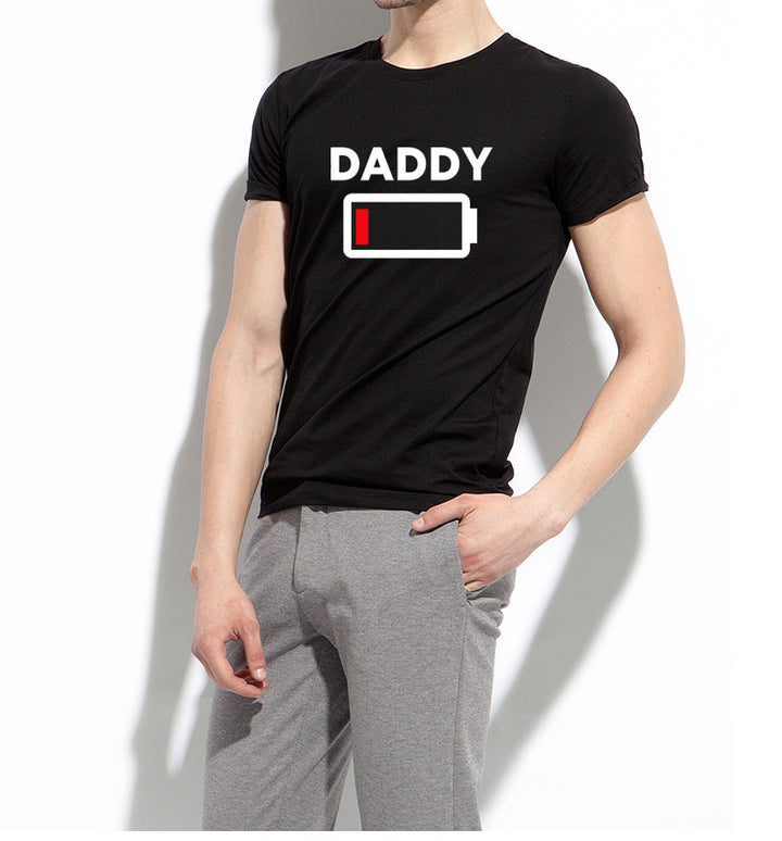 Father & Mother Matching Kids Full/Low Battery T-Shirt