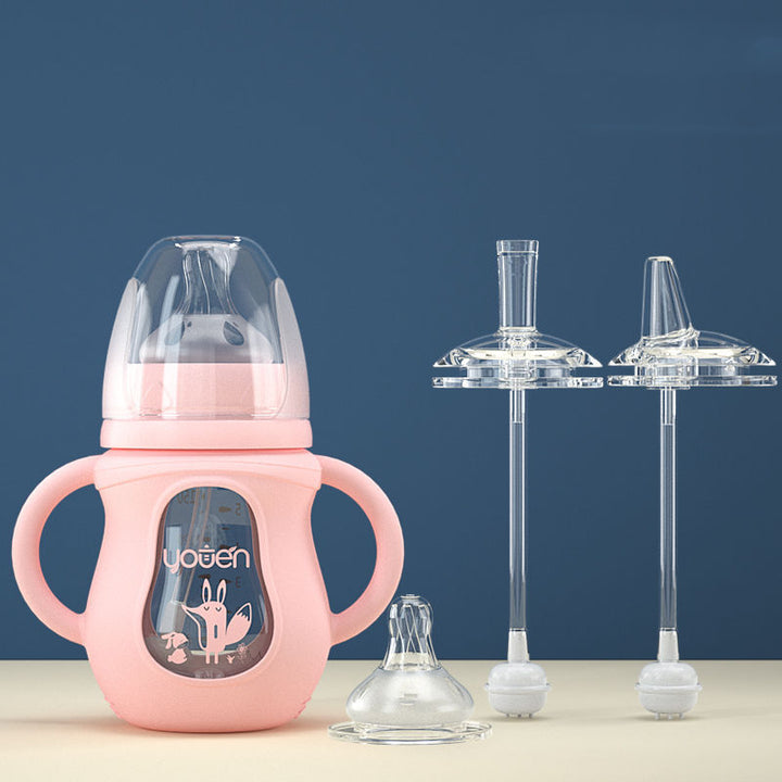 Baby Water Bottle with Silicone Straw