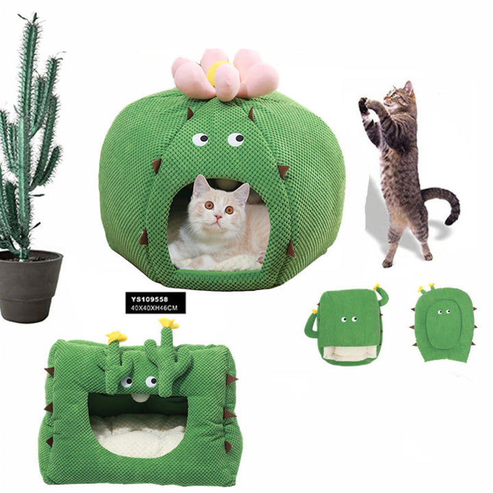 Cartoon Cactus Pet Bed