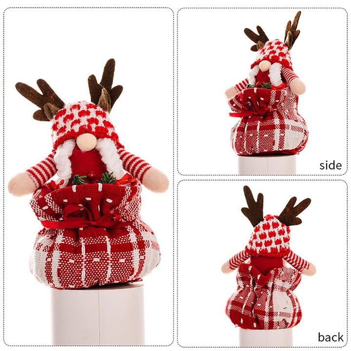 Christmas Decorations Antler Gift Bag Doll