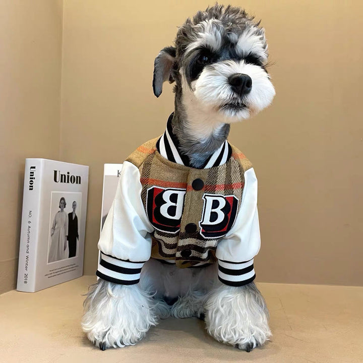 Pet Dog Thickening Warm Baseball Suit