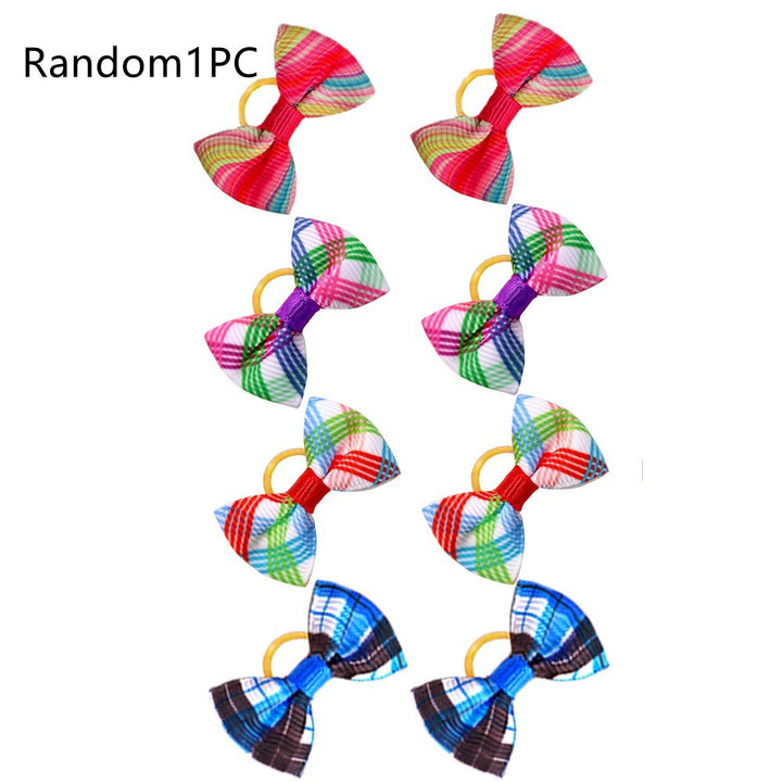 Pet Fun Colors Plaid Bows