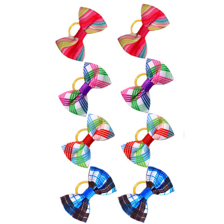 Pet Fun Colors Plaid Bows