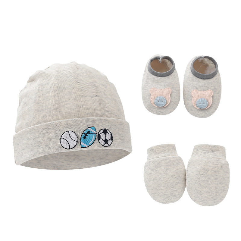 Baby Beanie with Socks Set