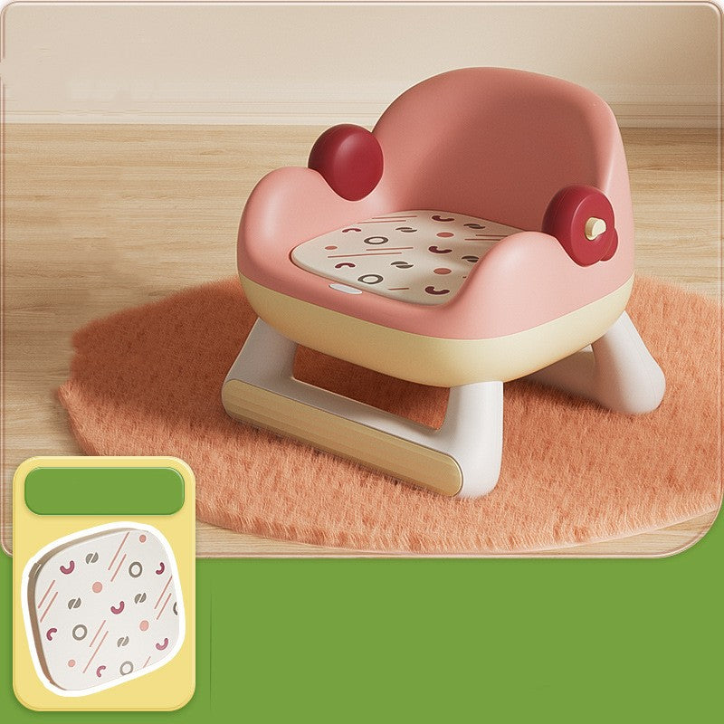 Household Baby Backrest Plastic Dining Chair