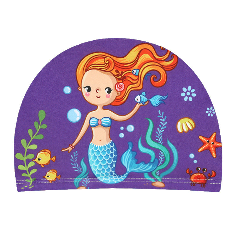 Children's Cartoon Printed Swimming Hat