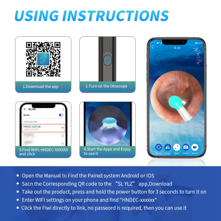 NE3 Wireless Otoscope