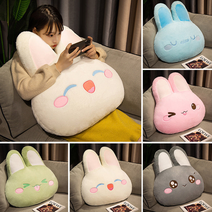 Warm Hand Rabbit Pillow Plush Toy