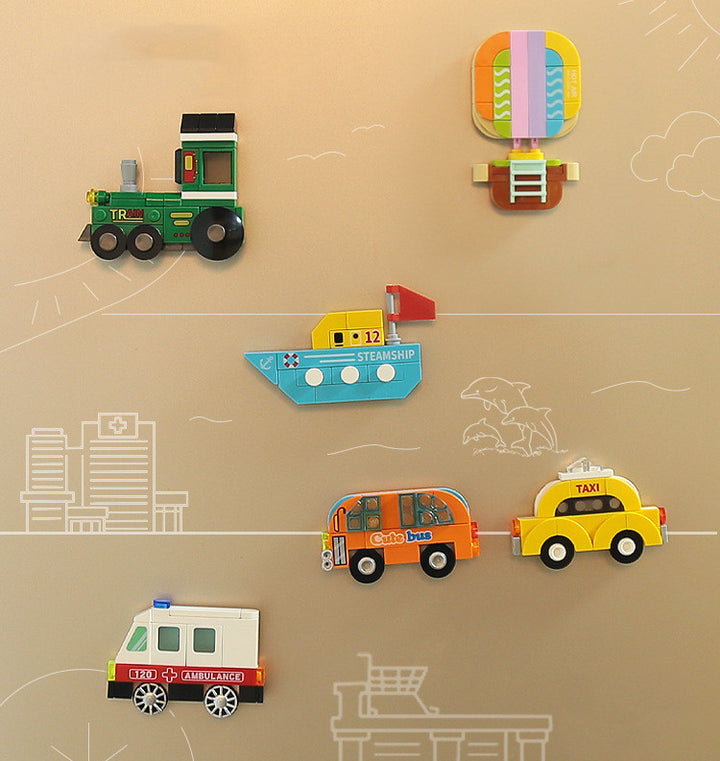 Animal Magnetic Fridge Magnet Assembled Building Block Toys For Children