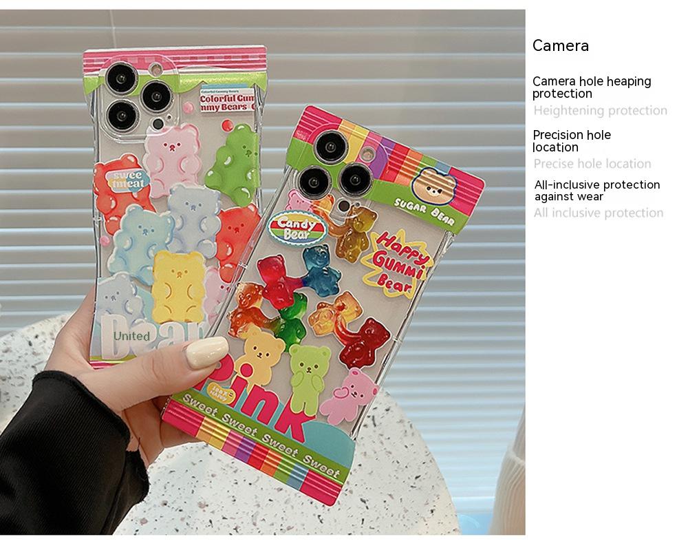 Transparent Gummy Bear Applicable Mobile Phone Shell For IPhone