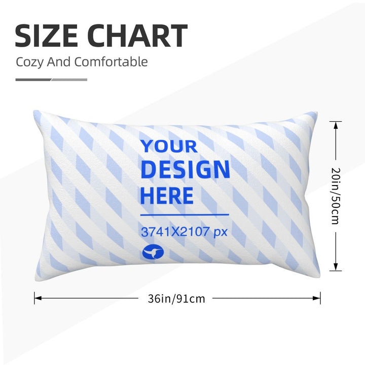 20x36in Double Sided Plush Pillow Cover