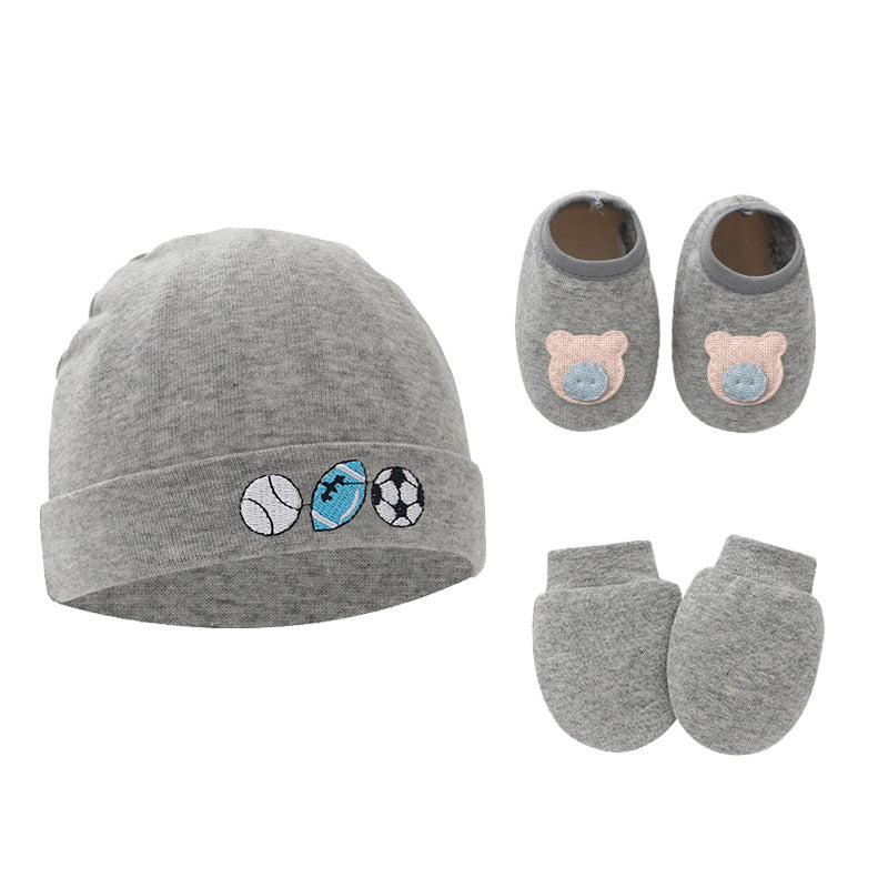 Baby Beanie with Socks Set