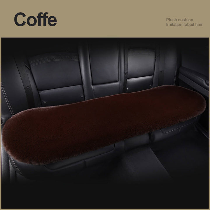 Car Seat Winter Plush Single Seat Square Cushion