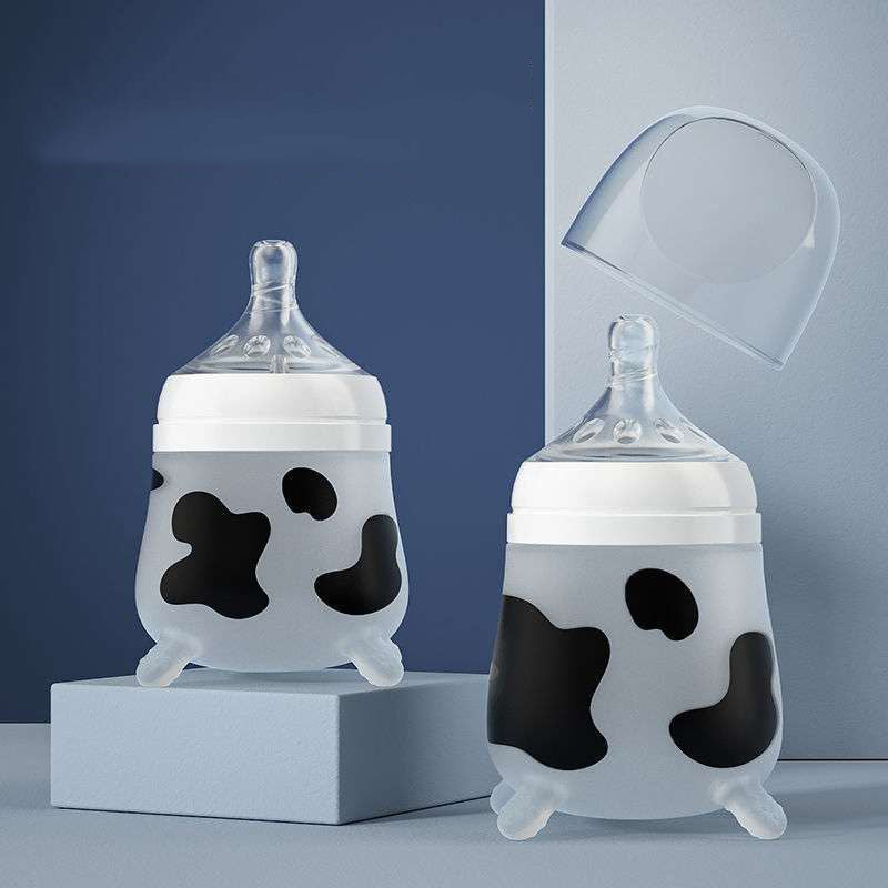 Baby Silicone Anti-fall Feeding Bottle