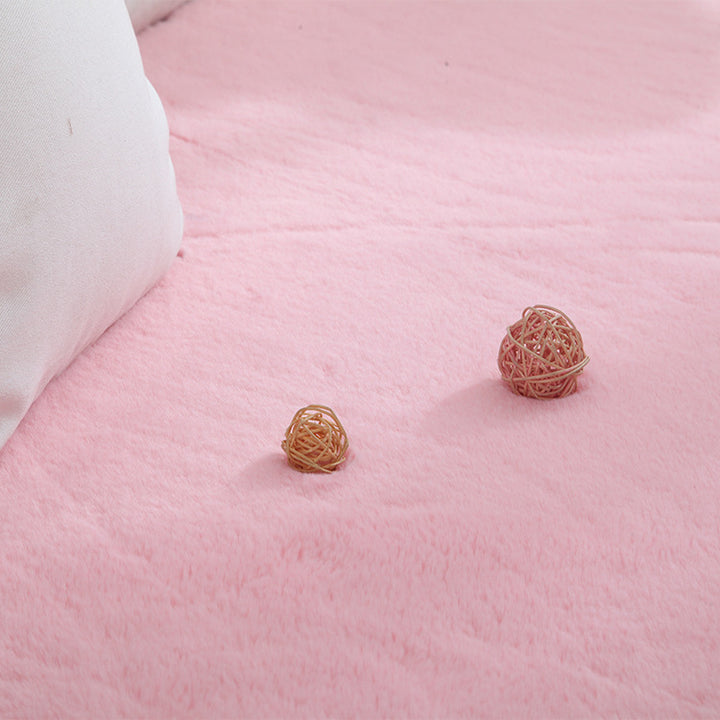 Thick  Rabbit Fur Carpet