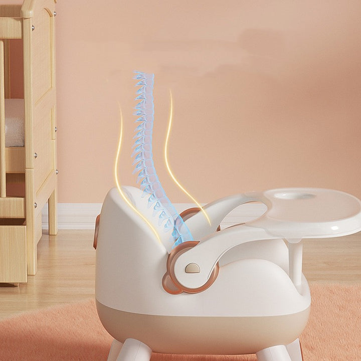 Baby Backrest Plastic Dining Chair
