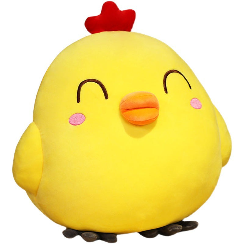 Cute Funny Expression Little Yellow Chicken Doll