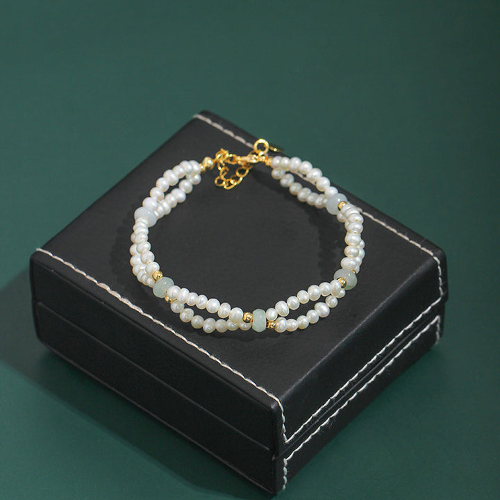 Woven Handmade Freshwater Pearl Bracelet
