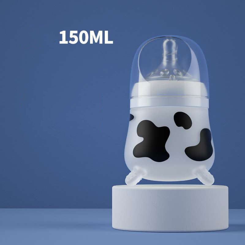 Newborn Silicone Anti-fall Anti-expansion Wide-bore Feeding Bottle