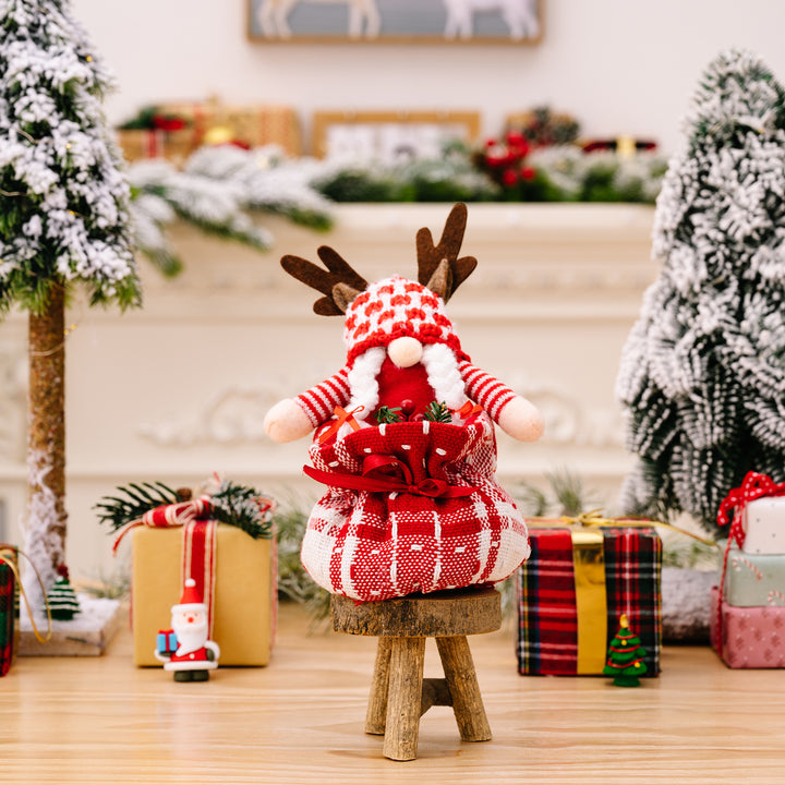 Christmas Decorations Antler Gift Bag Doll