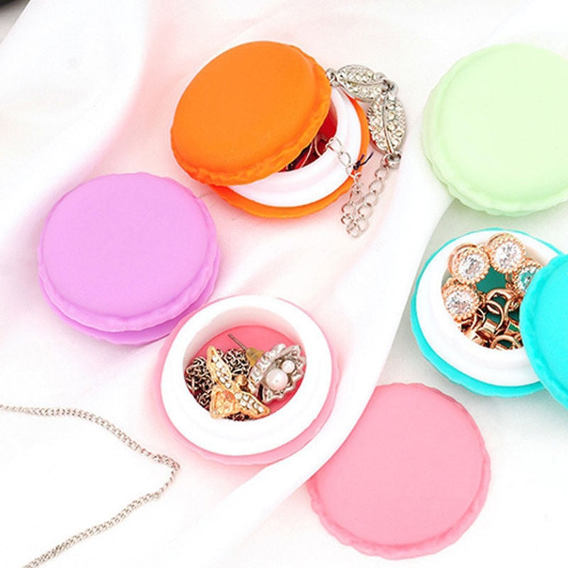 Macaron jewellery box storage storage box small plastic mini versatile desktop makeup accessories