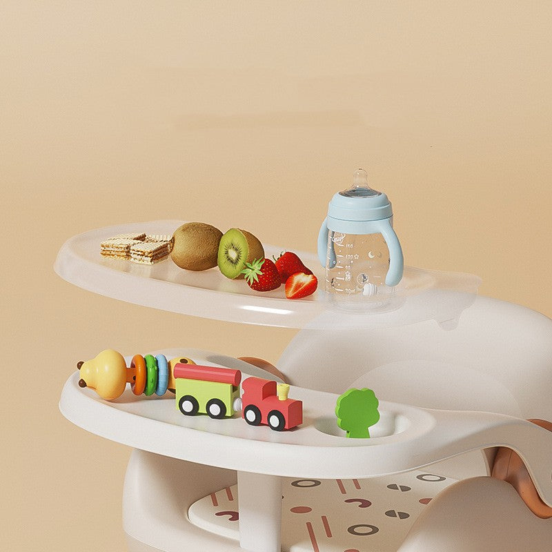 Baby Backrest Plastic Dining Chair