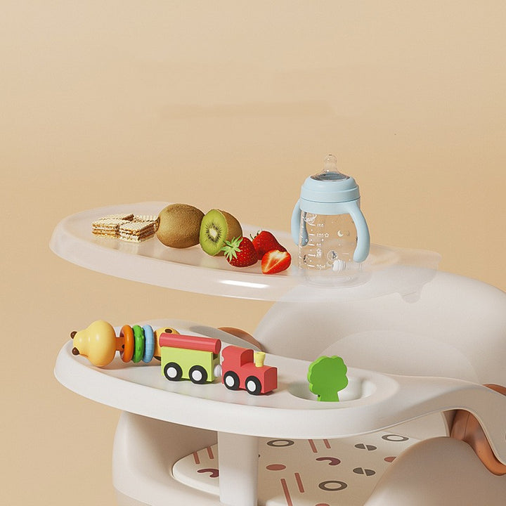 Baby Backrest Plastic Dining Chair