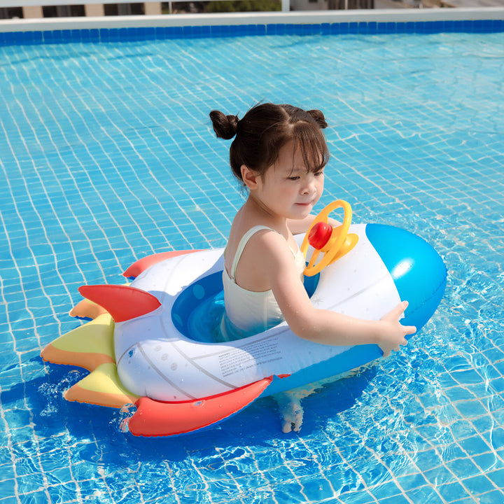 Flying Boat Motorboat Swimming Circle For Children