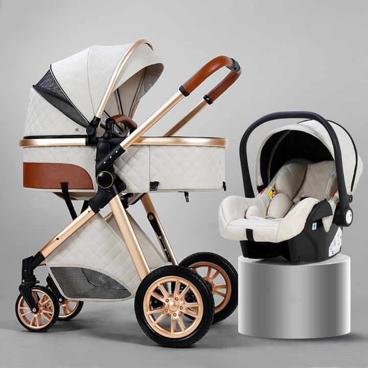 Spacious Baby Stroller Can Sit And Lie Down