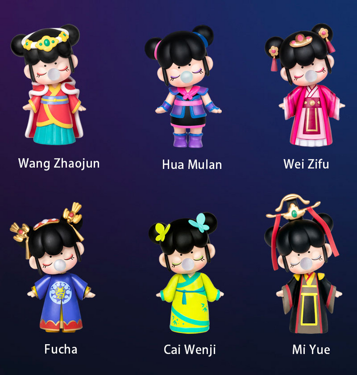 Robotime Rolife Nanci Blind Box Action Figure Toy Chinese Women Animal Fairy Girls Dolls Girls Gift For Children Friends