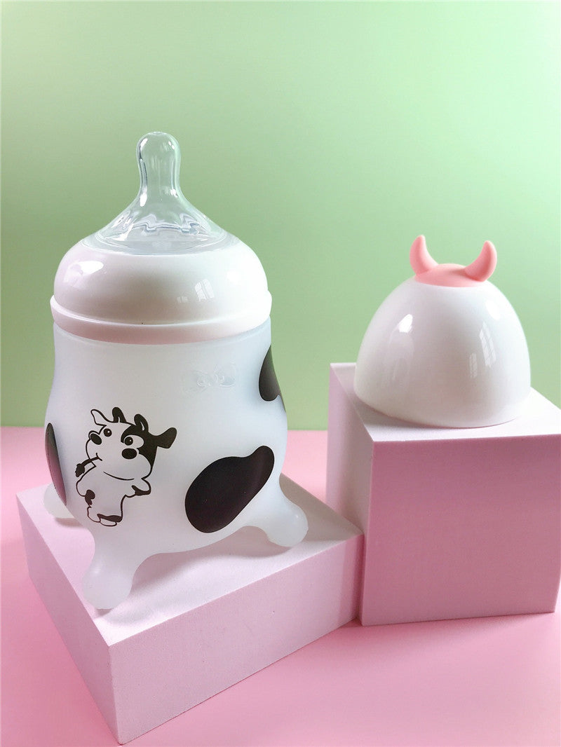 Wide Caliber Baby Silicone Feeding Bottle
