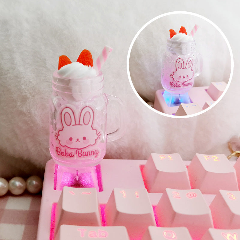 Girl's Personalized Ice Cream Cup Keycap Translucent