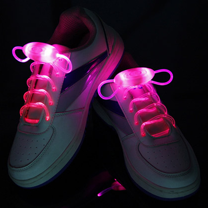 Led Sport Shoe Laces Glow Shoe Strings Round Flash Light Shoelaces