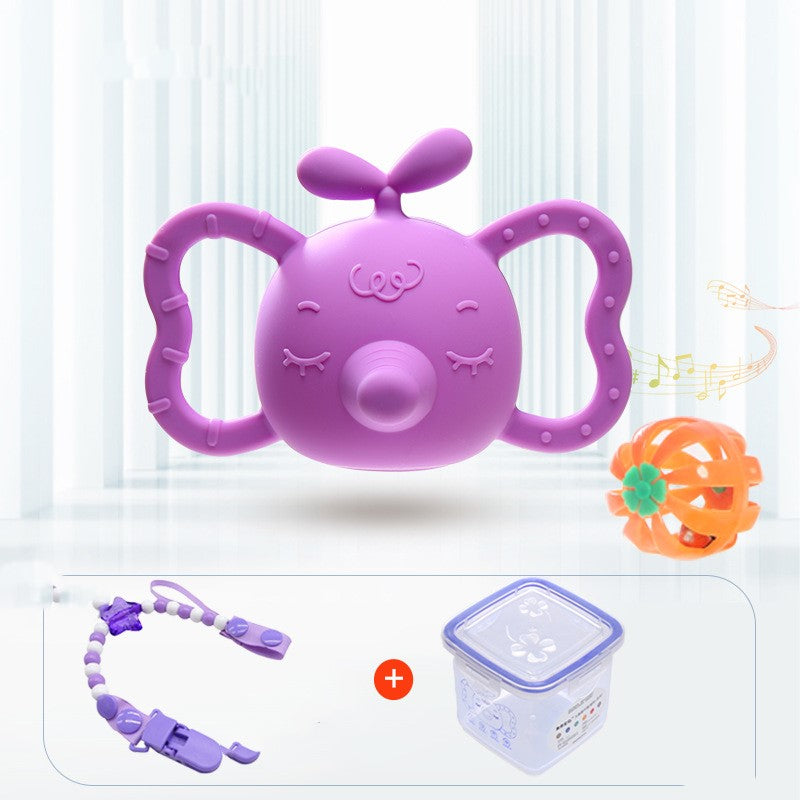 Baby Silicone Teether Rattle