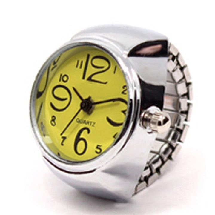 Personalized Men And Women Ring Watch Hot Sale Couple Ring Watch Korean Fashion Wholesale Alloy Silver Case Manufacturer Direct Wholesale