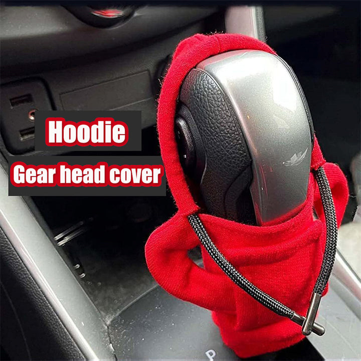 Universal Gear Knob Cover Hoodies Handle Cover Gear Grip Handle Knob Creativity Sweatshirt Nonslip Car Decoration
