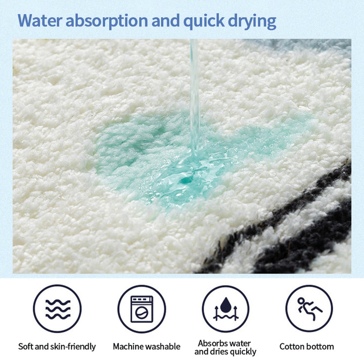 Half Round Carpet Anti-skid Foot Mat