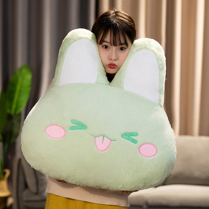 Warm Hand Rabbit Pillow Plush Toy