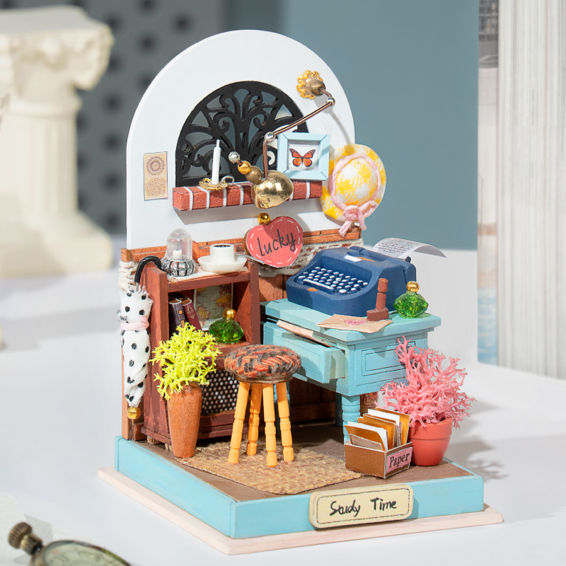 Robotime Rolife DIY Wooden Doll House Taste Life Dollhouse Sweet Dream Miniature House Kits Bubble Bath Toys For Children Adult