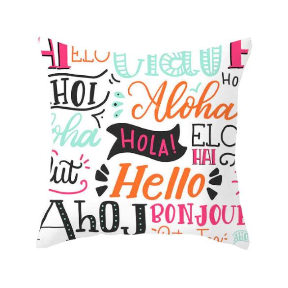 Nordic Style Pillow Cover With Customized Super Soft Short Plush Fabric