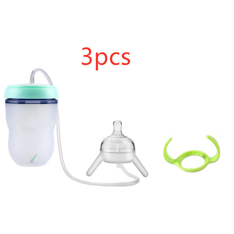 Feeding Bottle Kids Cup Children Training Silicone Sippy