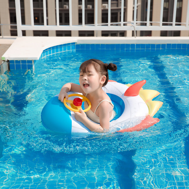 Flying Boat Motorboat Swimming Circle For Children