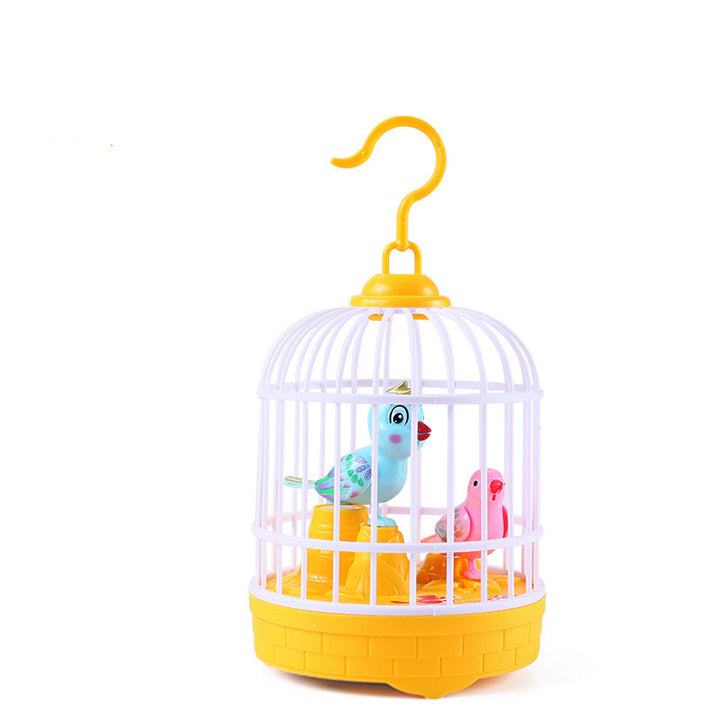 Voice control mini bird cage